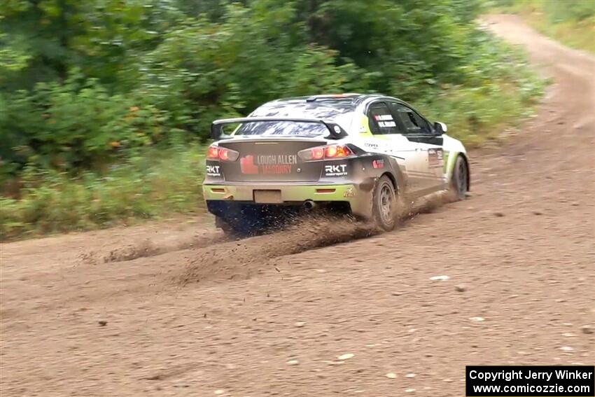 Eamon Fallon / Ozgur Simsek Mitsubishi Lancer Evo X on SS1, Steamboat I.