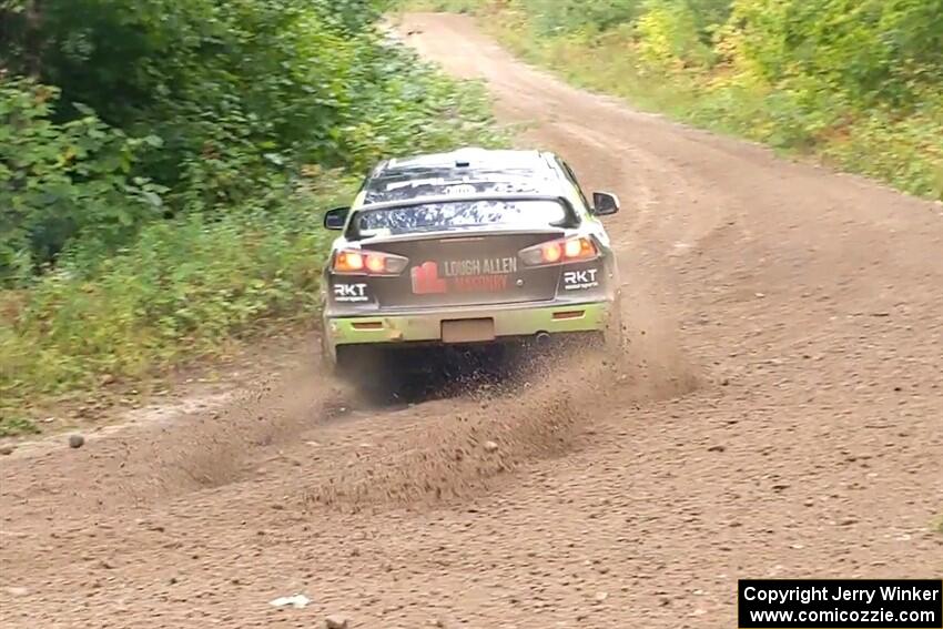 Eamon Fallon / Ozgur Simsek Mitsubishi Lancer Evo X on SS1, Steamboat I.