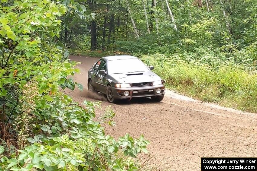 Jordan Locher / Tom Addison Subaru Impreza 2.5RS on SS1, Steamboat I.