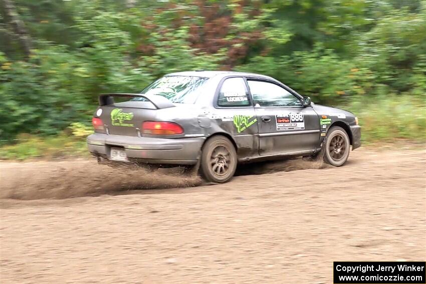 Jordan Locher / Tom Addison Subaru Impreza 2.5RS on SS1, Steamboat I.