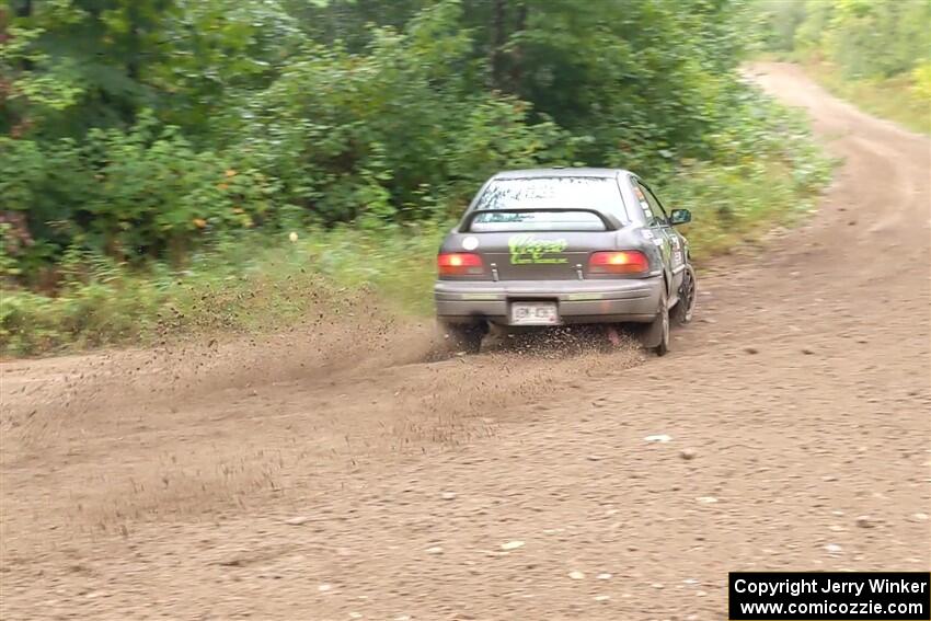 Jordan Locher / Tom Addison Subaru Impreza 2.5RS on SS1, Steamboat I.