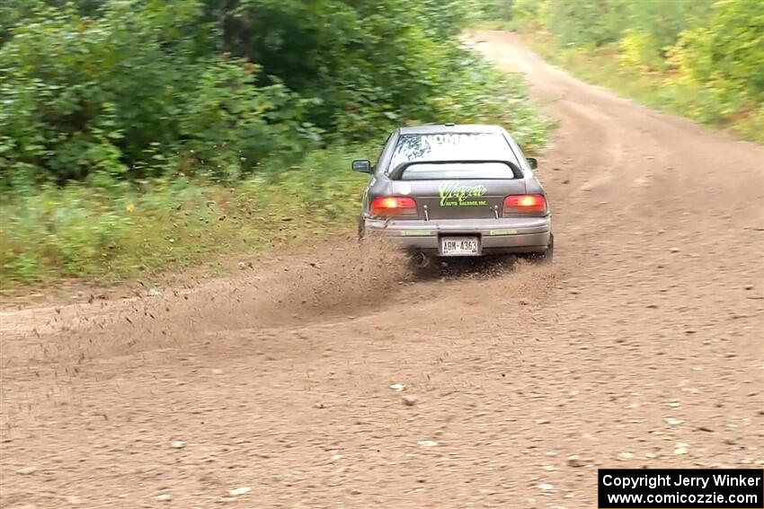 Jordan Locher / Tom Addison Subaru Impreza 2.5RS on SS1, Steamboat I.