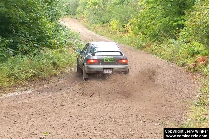 Jordan Locher / Tom Addison Subaru Impreza 2.5RS on SS1, Steamboat I.