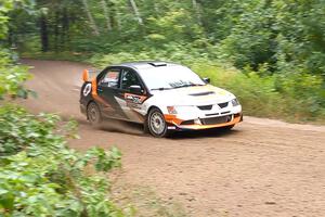 Kyle Tilley / Tim Whitteridge Mitsubishi Lancer Evo VIII on SS1, Steamboat I.