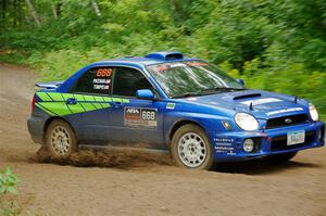 Jeff Timpe / Joe Patava Subaru WRX on SS1, Steamboat I.