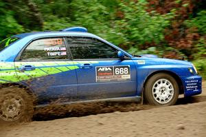 Jeff Timpe / Joe Patava Subaru WRX on SS1, Steamboat I.