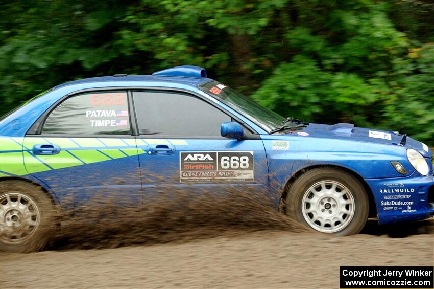 Jeff Timpe / Joe Patava Subaru WRX on SS1, Steamboat I.