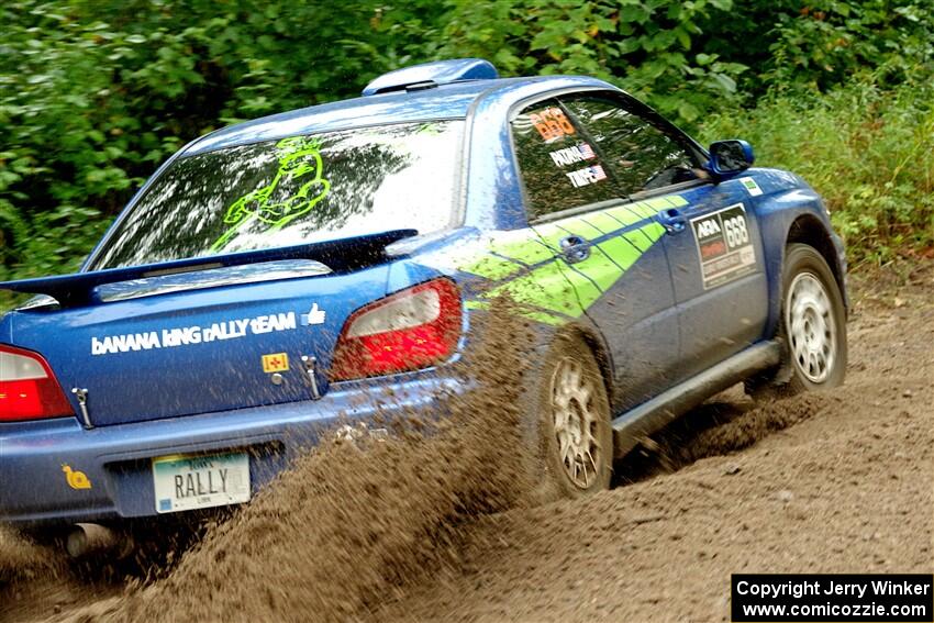 Jeff Timpe / Joe Patava Subaru WRX on SS1, Steamboat I.