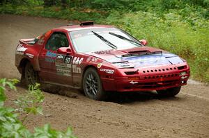 Al Dantes, Jr. / Andrew Sims Mazda RX-7 LS on SS1, Steamboat I.