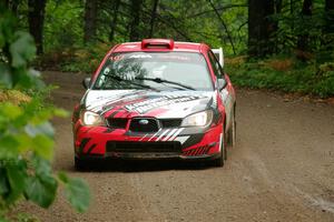 Dan Colburn / Cameron Case Subaru Impreza on SS1, Steamboat I.