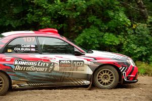 Dan Colburn / Cameron Case Subaru Impreza on SS1, Steamboat I.