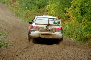 Dan Colburn / Cameron Case Subaru Impreza on SS1, Steamboat I.