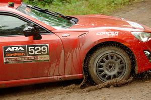 Eric Bailey / Jordan Rock Scion FR-S slides to a stop on SS1, Steamboat I.