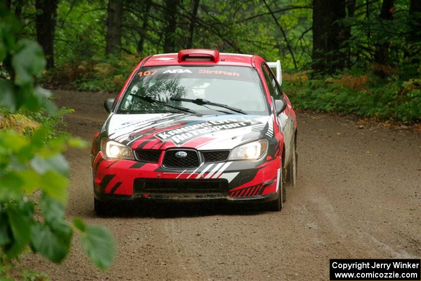 Dan Colburn / Cameron Case Subaru Impreza on SS1, Steamboat I.