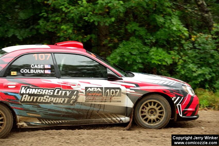 Dan Colburn / Cameron Case Subaru Impreza on SS1, Steamboat I.