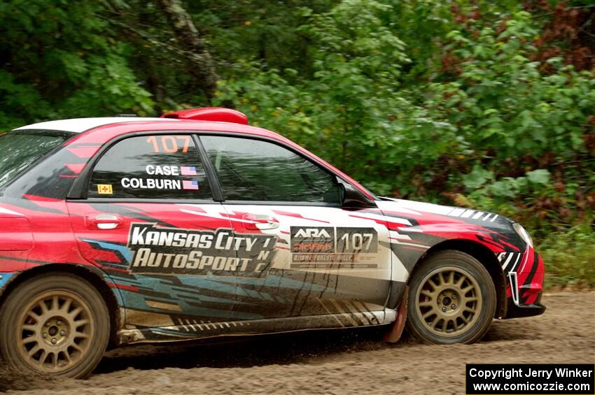 Dan Colburn / Cameron Case Subaru Impreza on SS1, Steamboat I.