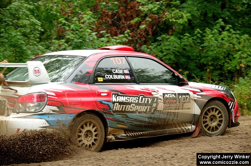 Dan Colburn / Cameron Case Subaru Impreza on SS1, Steamboat I.