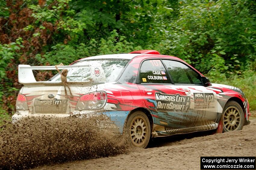 Dan Colburn / Cameron Case Subaru Impreza on SS1, Steamboat I.