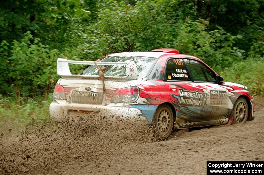 Dan Colburn / Cameron Case Subaru Impreza on SS1, Steamboat I.