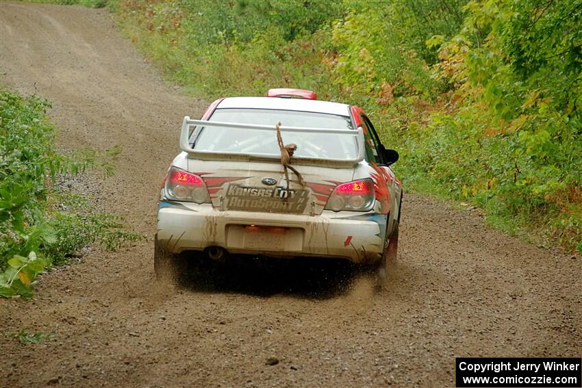 Dan Colburn / Cameron Case Subaru Impreza on SS1, Steamboat I.