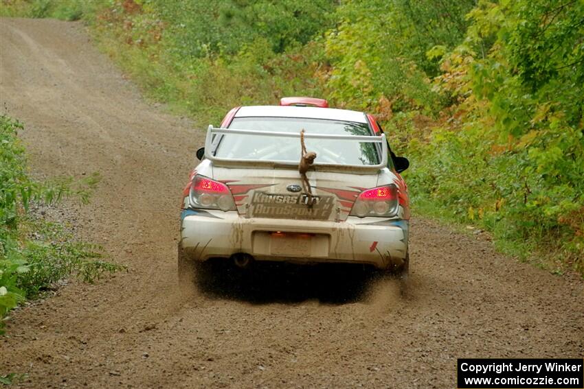 Dan Colburn / Cameron Case Subaru Impreza on SS1, Steamboat I.