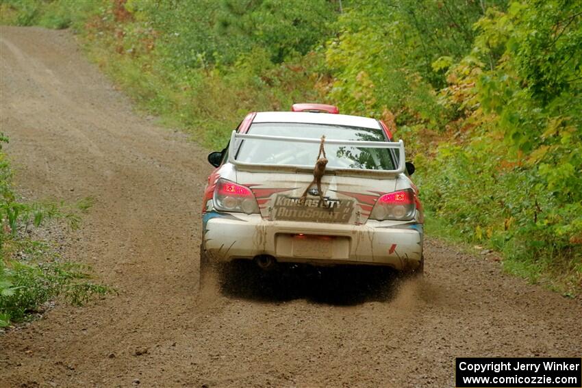 Dan Colburn / Cameron Case Subaru Impreza on SS1, Steamboat I.