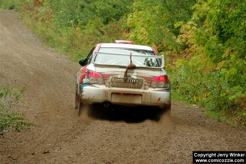 Dan Colburn / Cameron Case Subaru Impreza on SS1, Steamboat I.