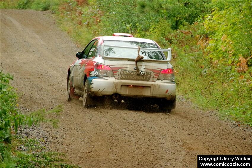 Dan Colburn / Cameron Case Subaru Impreza on SS1, Steamboat I.