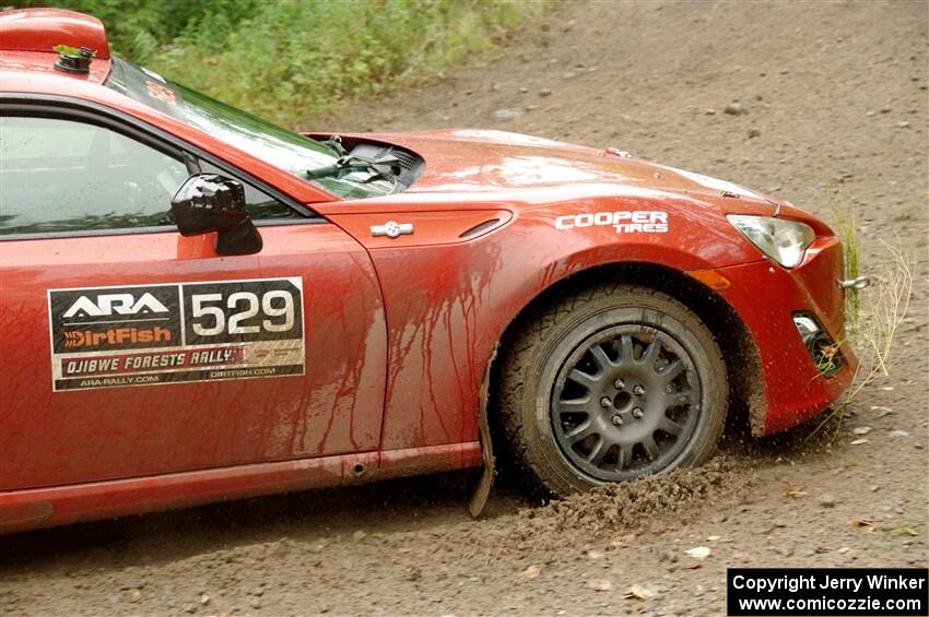 Eric Bailey / Jordan Rock Scion FR-S slides to a stop on SS1, Steamboat I.