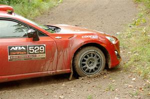 Eric Bailey / Jordan Rock Scion FR-S slides to a stop on SS1, Steamboat I.