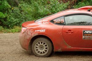 Eric Bailey / Jordan Rock Scion FR-S slides to a stop on SS1, Steamboat I.