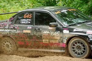 Todd Briley / Valerie Briley Subaru WRX STi on SS1, Steamboat I.