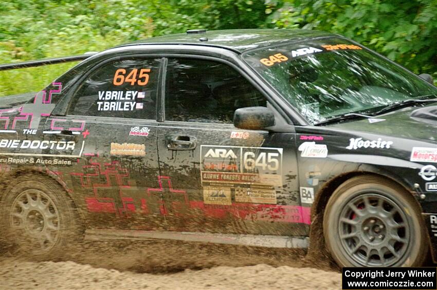 Todd Briley / Valerie Briley Subaru WRX STi on SS1, Steamboat I.