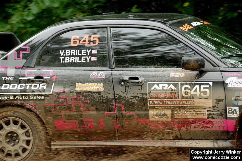 Todd Briley / Valerie Briley Subaru WRX STi on SS1, Steamboat I.