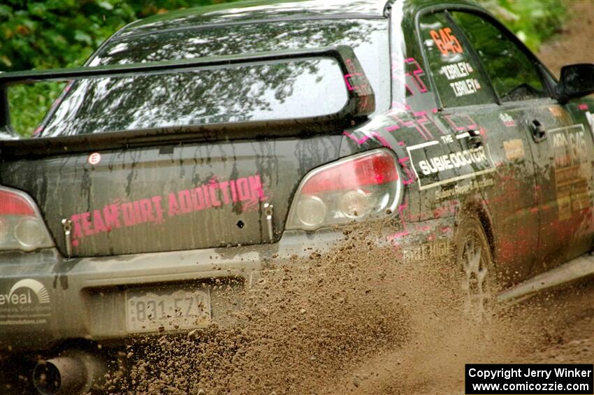 Todd Briley / Valerie Briley Subaru WRX STi on SS1, Steamboat I.