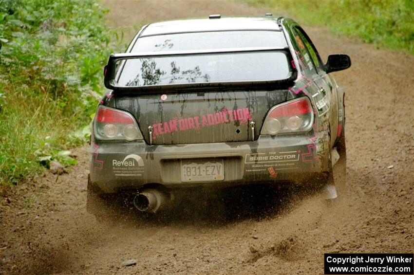 Todd Briley / Valerie Briley Subaru WRX STi on SS1, Steamboat I.