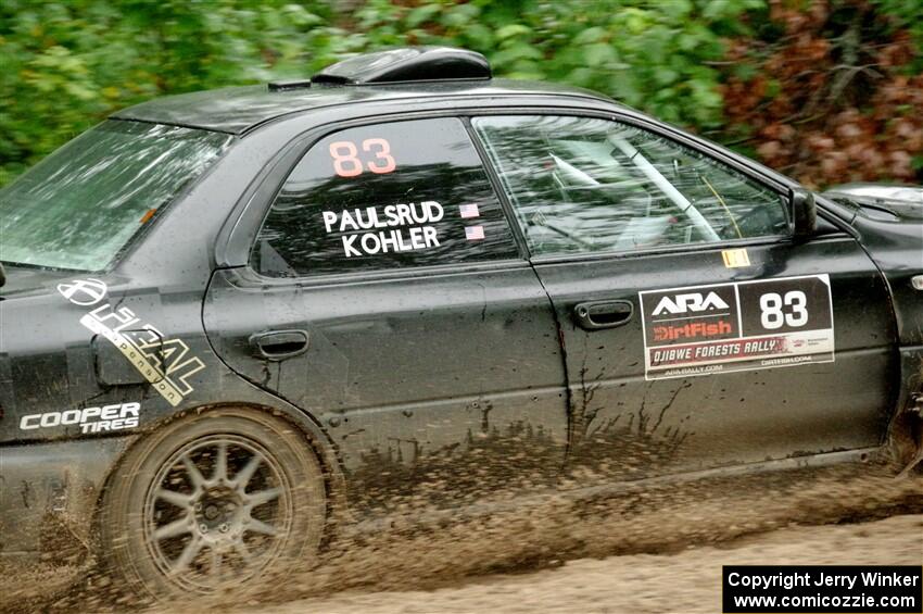 Jacob Kohler / Keith Paulsrud Subaru Impreza on SS1, Steamboat I.