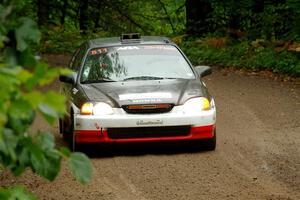 Jake Burke / Eric Schlee Honda Civic on SS1, Steamboat I.