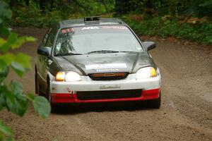 Jake Burke / Eric Schlee Honda Civic on SS1, Steamboat I.