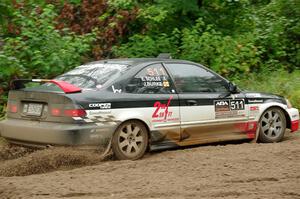 Jake Burke / Eric Schlee Honda Civic on SS1, Steamboat I.