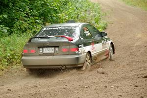 Jake Burke / Eric Schlee Honda Civic on SS1, Steamboat I.