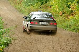 Jake Burke / Eric Schlee Honda Civic on SS1, Steamboat I.