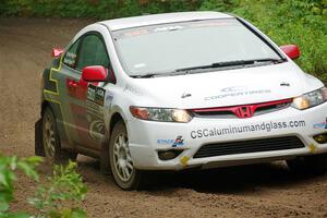 Sebastian Salgado / Christian Hidalgo Honda Civic on SS1, Steamboat I.