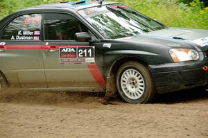 Andrew Dustman / K.J. Miller Subaru WRX on SS1, Steamboat I.