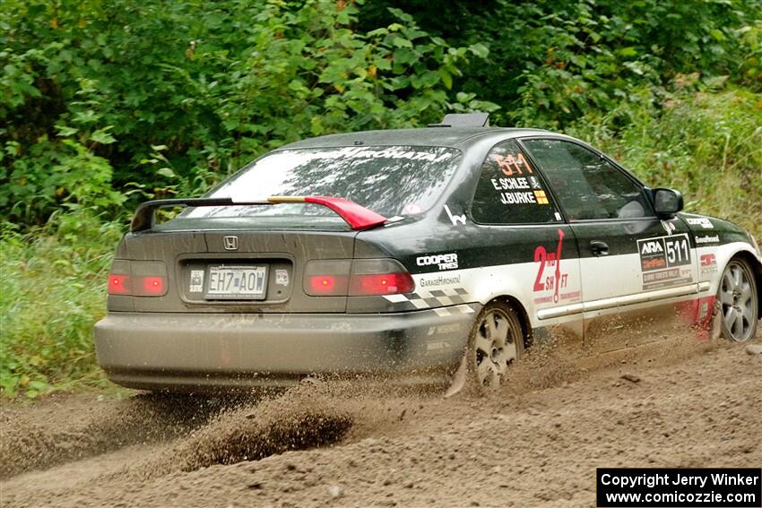 Jake Burke / Eric Schlee Honda Civic on SS1, Steamboat I.