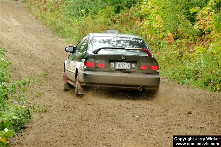 Jake Burke / Eric Schlee Honda Civic on SS1, Steamboat I.