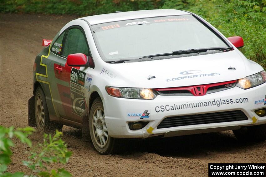 Sebastian Salgado / Christian Hidalgo Honda Civic on SS1, Steamboat I.