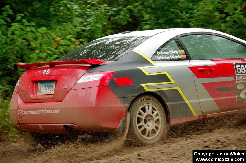 Sebastian Salgado / Christian Hidalgo Honda Civic on SS1, Steamboat I.