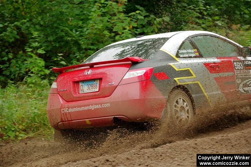 Sebastian Salgado / Christian Hidalgo Honda Civic on SS1, Steamboat I.