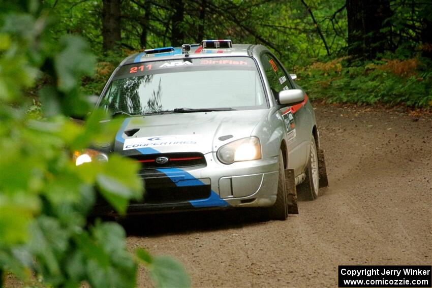 Andrew Dustman / K.J. Miller Subaru WRX on SS1, Steamboat I.